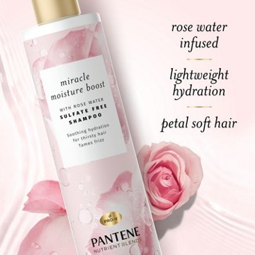 Pantene Nutrient Blends Miracle Moisture Boost Rose Water Shampoo