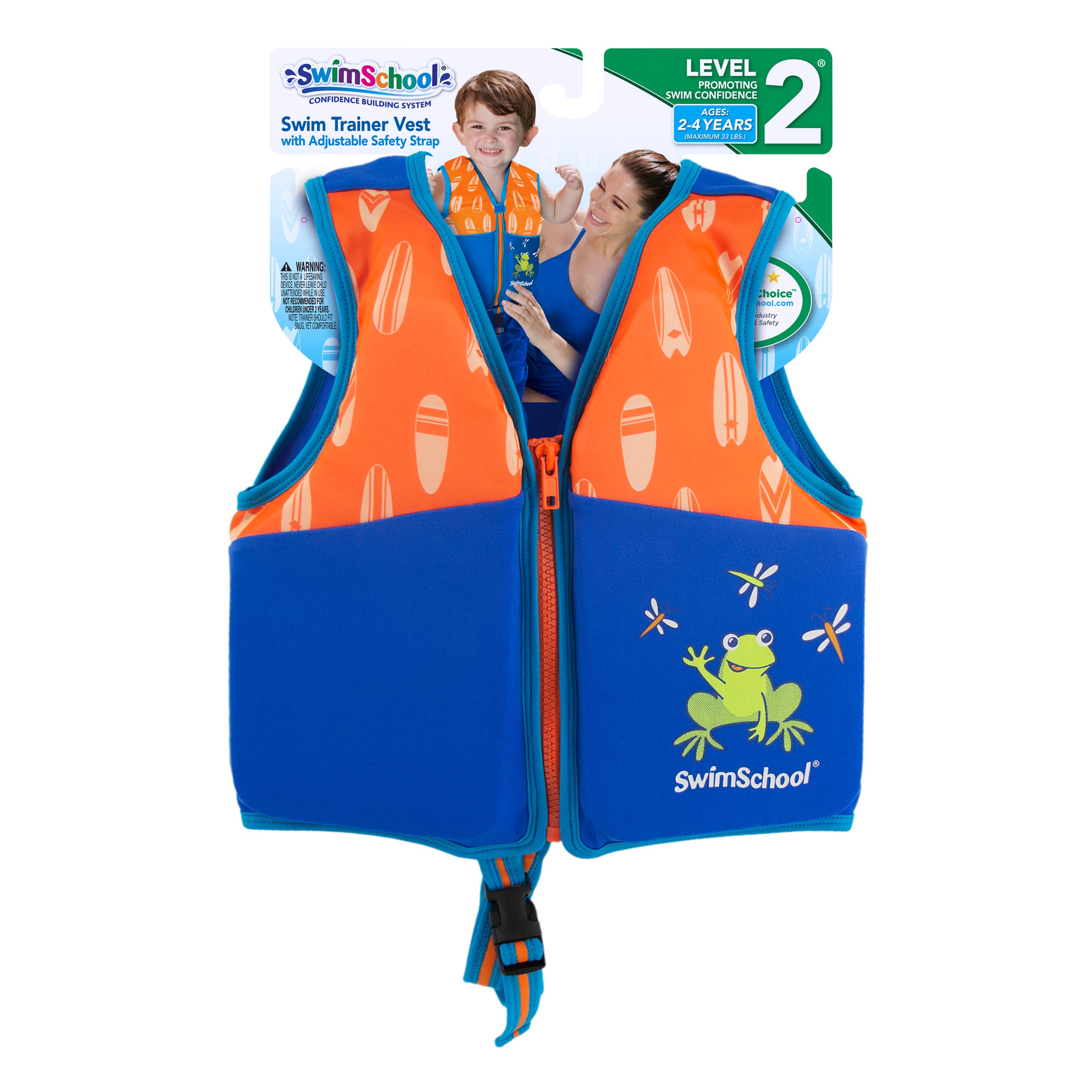 Aqua Leisure Blue Swim Trainer Vest with Adjustable Strap Shop Floats