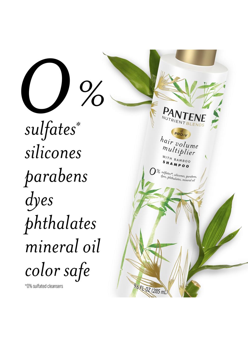 Pantene Nutrient Blends Hair Volume Multiplier Shampoo; image 2 of 8