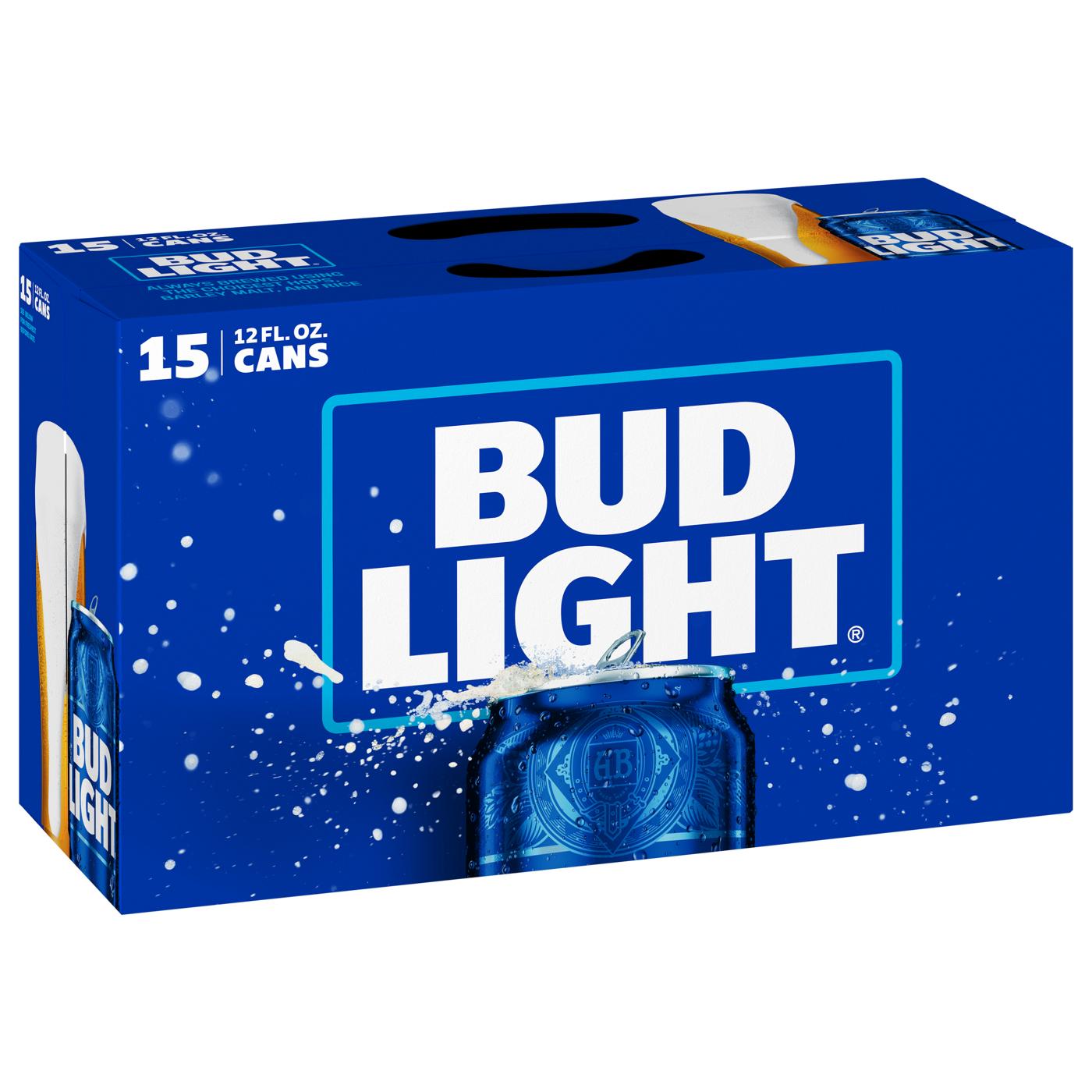Bud Light Beer 12 oz Cans; image 1 of 2