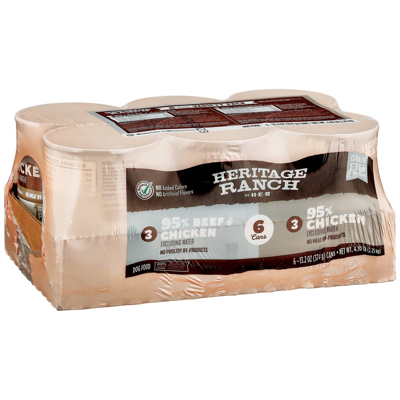 Heritage Ranch by H-E-B Grain-Free Wet Dog Food Variety Pack - 95% Protein; image 1 of 3