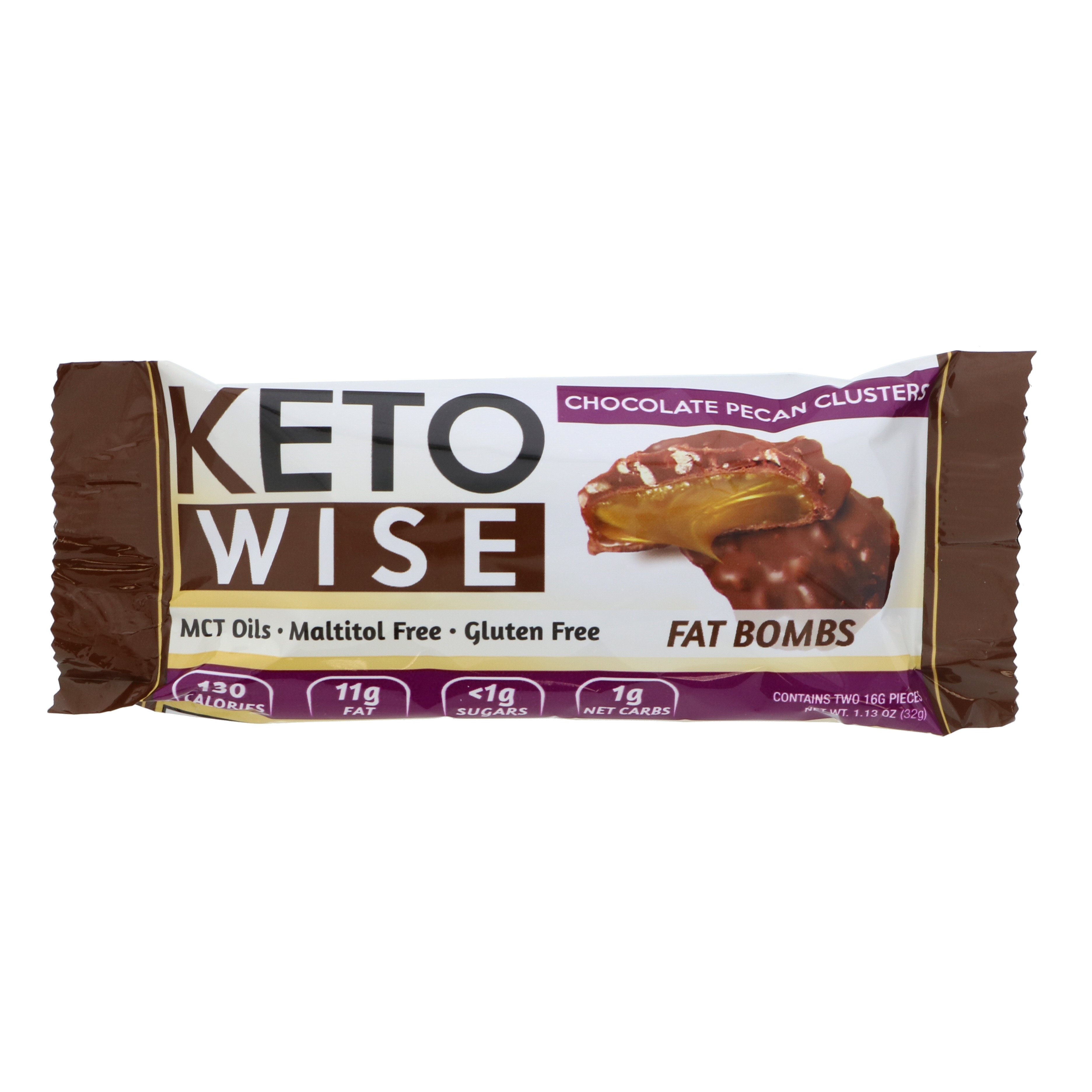 Keto Wise Fat Bombs Chocolate Pecan Clusters Shop Diet & Fitness at HEB