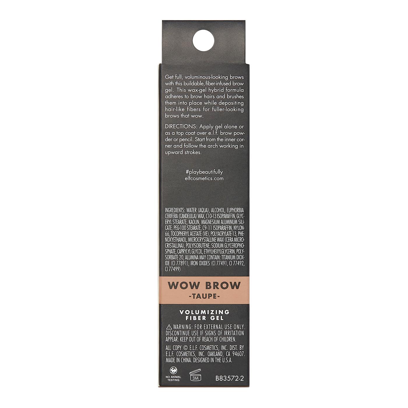 e.l.f. Wow Brow Volumizing Fiber Gel - Taupe; image 6 of 7