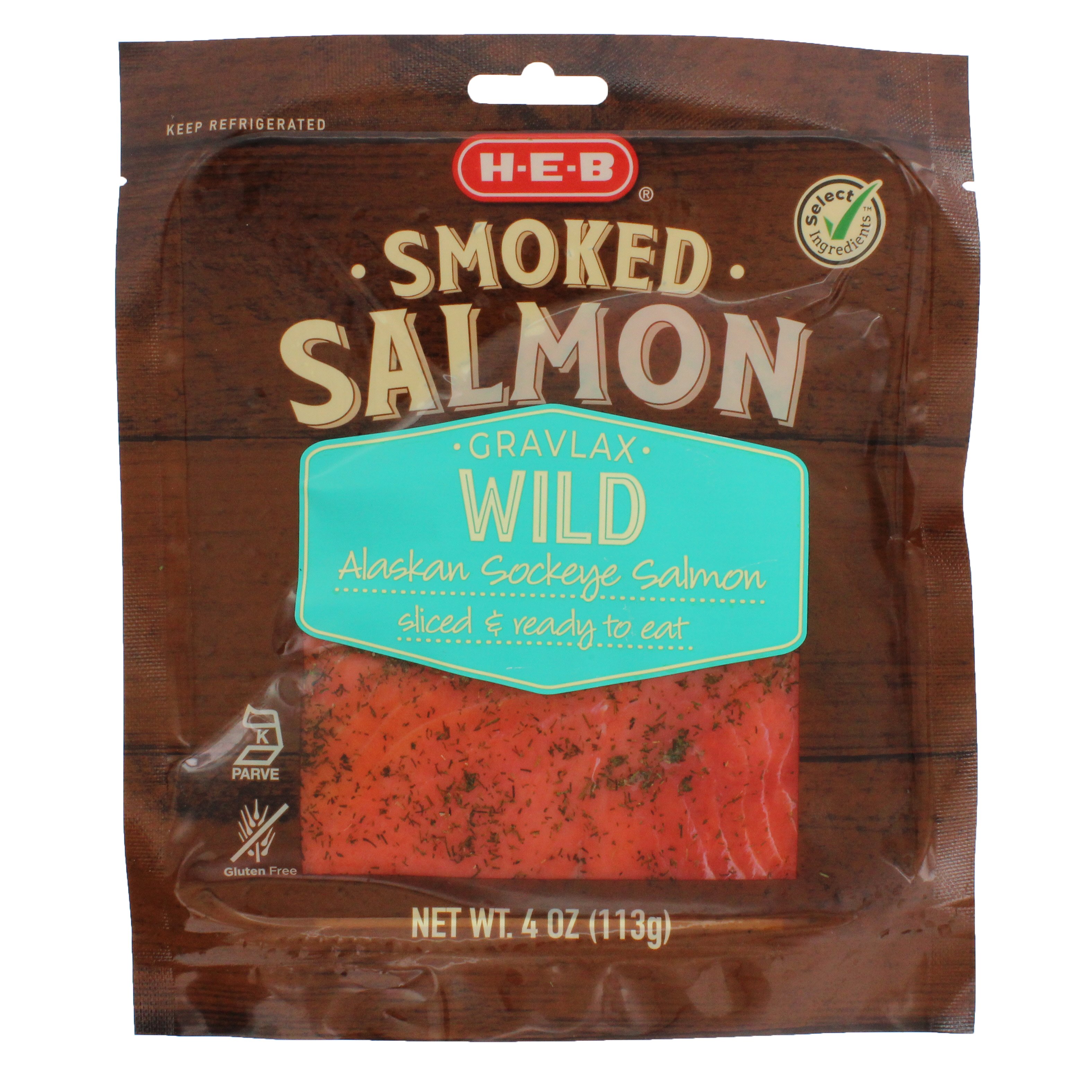 HEB Smoked Gravlax Wild Sockeye Salmon Shop Fish at HEB