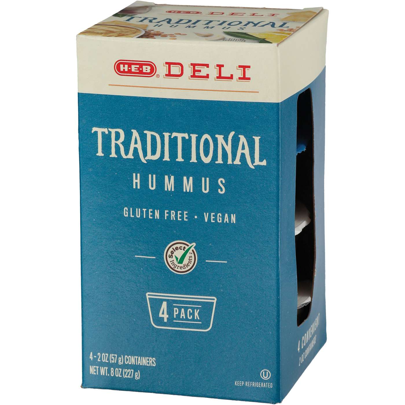 H-E-B Deli Snack Pack - Traditional Hummus; image 1 of 2