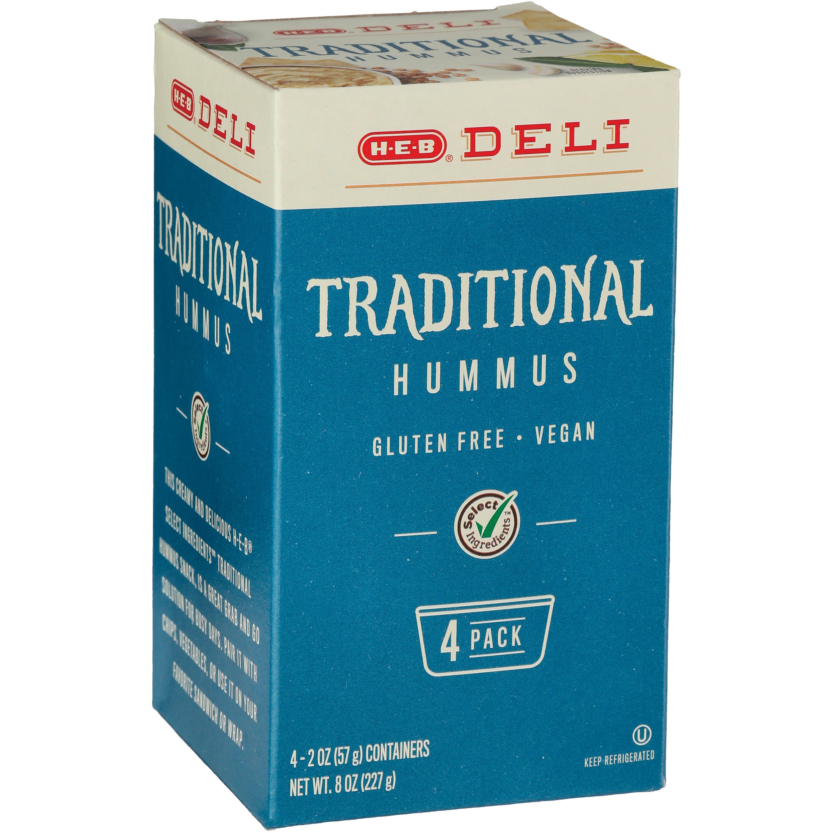 H-E-B Deli Snack Pack - Traditional Hummus - Shop Dip At H-E-B