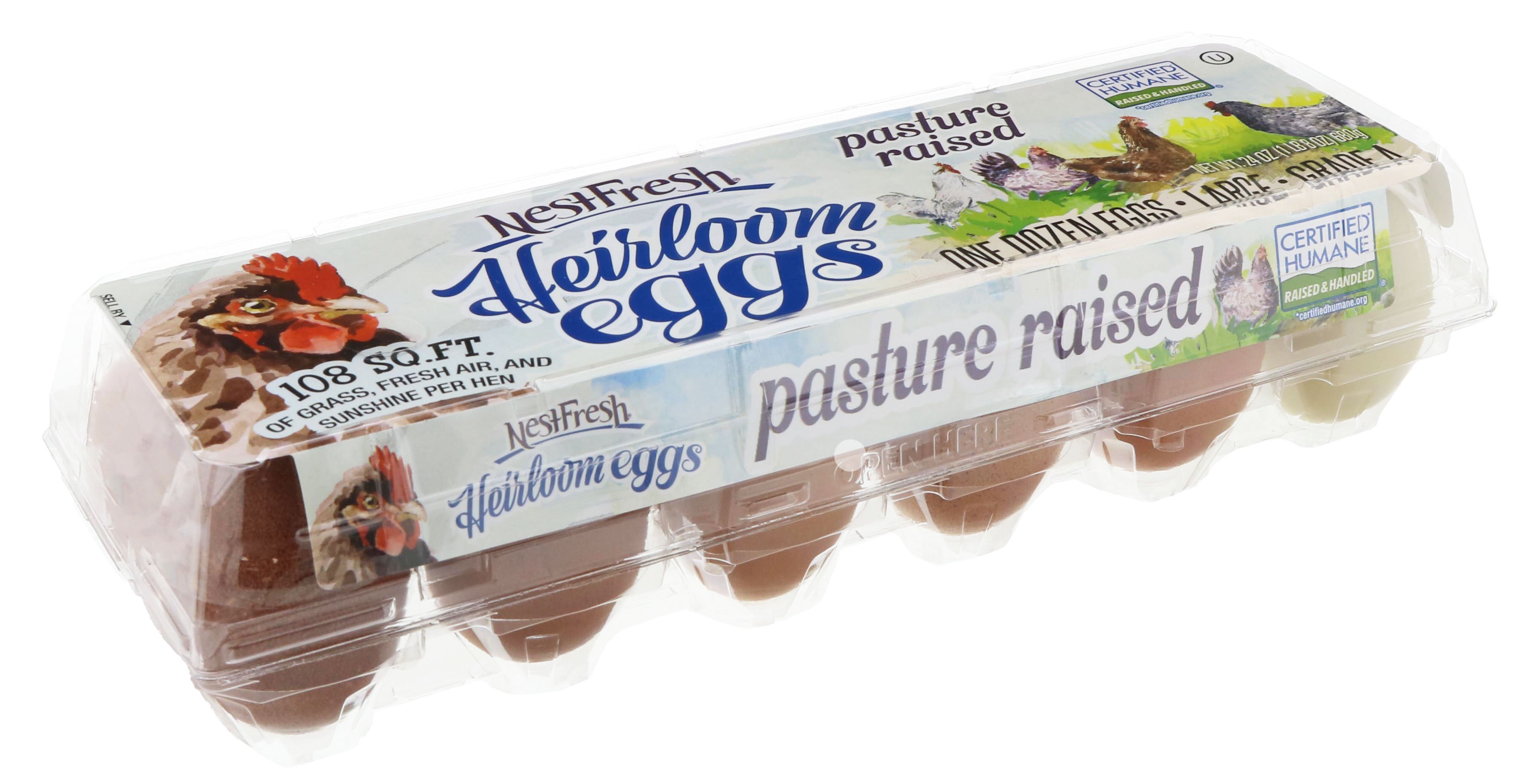 NestFresh Grade A Pasture Raised Large Heirloom Eggs - Shop Eggs & egg ...