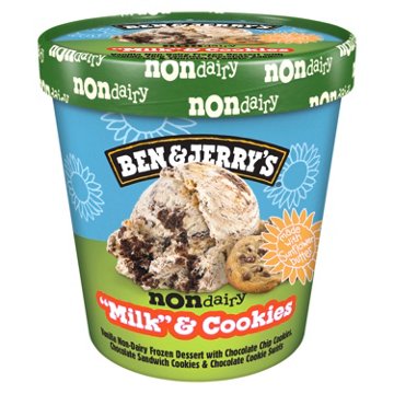 Ben & Jerry's Non Dairy Milk & Cookies Frozen Dessert, 1 pt