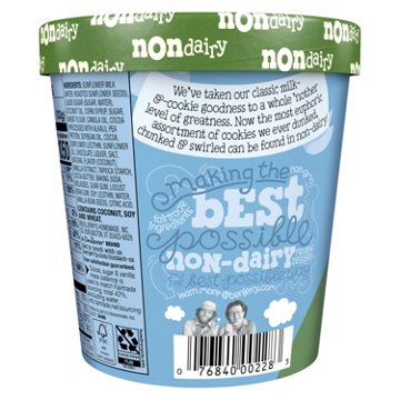 Ben & Jerry's Non Dairy Milk & Cookies Frozen Dessert, 1 pt
