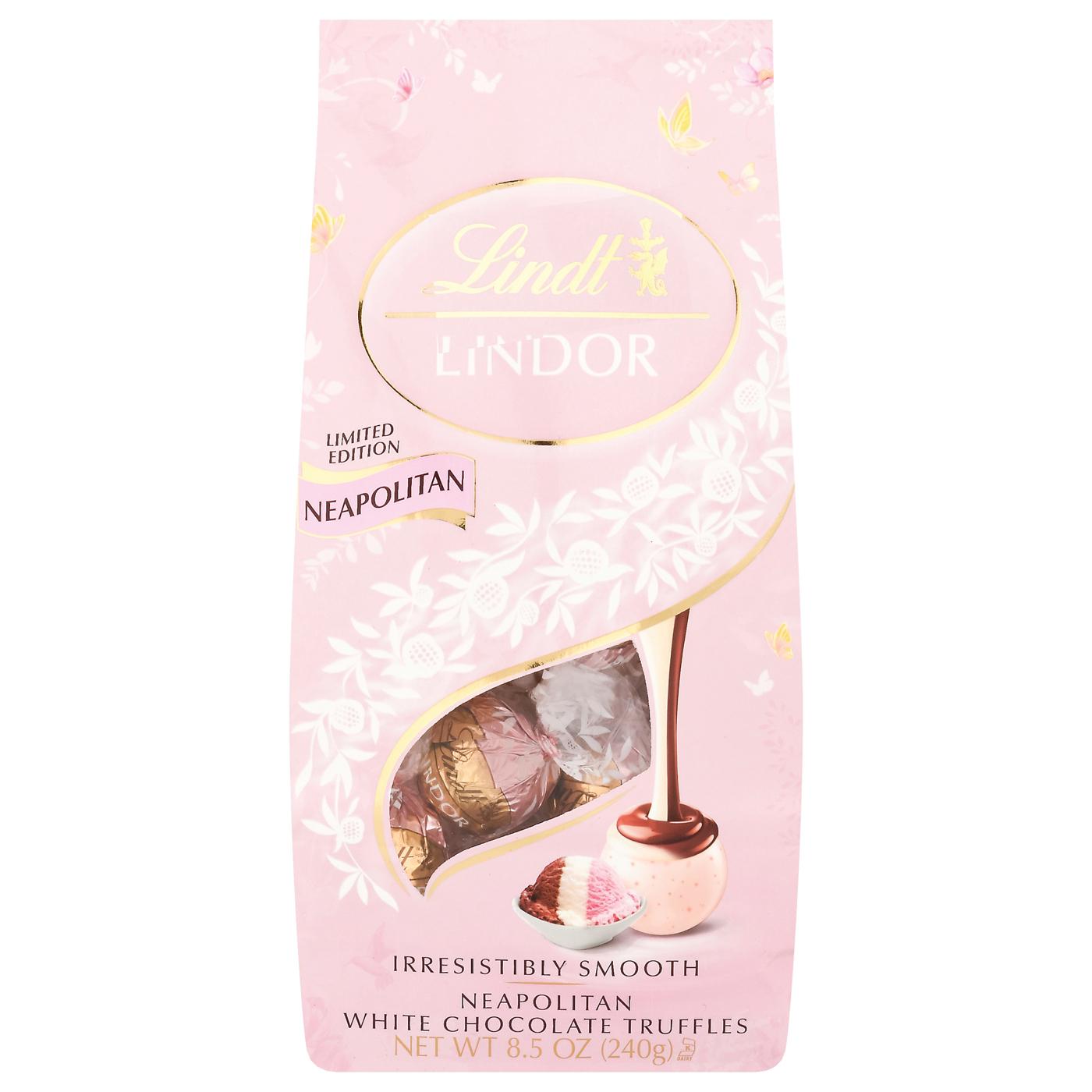 Lindt Lindor Neapolitan White Chocolate Truffles Easter Candy; image 1 of 2