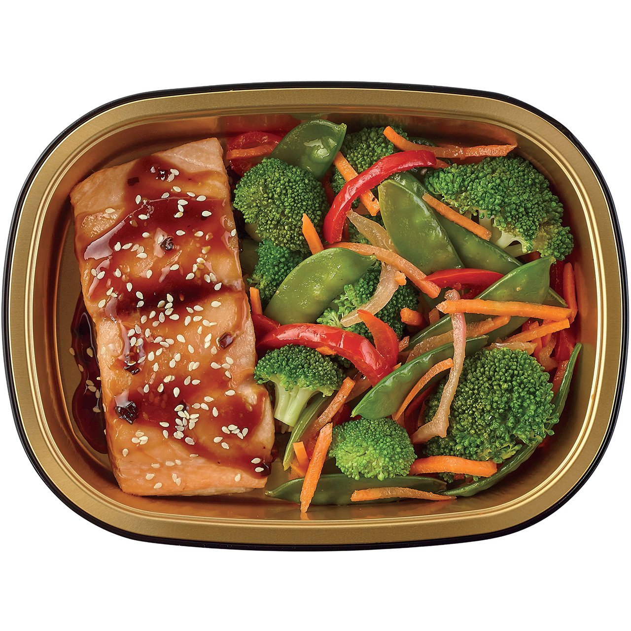 Meal Simple by H-E-B Teriyaki Salmon & Stir Fry Vegetables, Avg. 1.0 lb