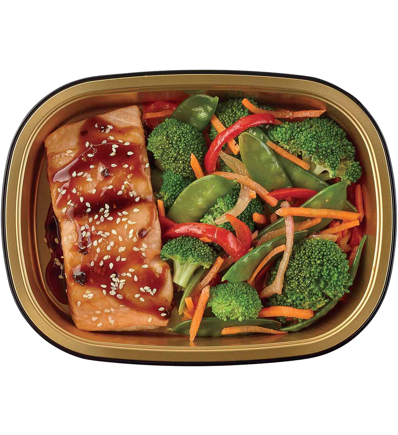Meal Simple by H-E-B Teriyaki Salmon & Stir Fry Vegetables; image 1 of 3