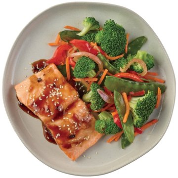 Meal Simple by H-E-B Teriyaki Salmon & Stir Fry Vegetables