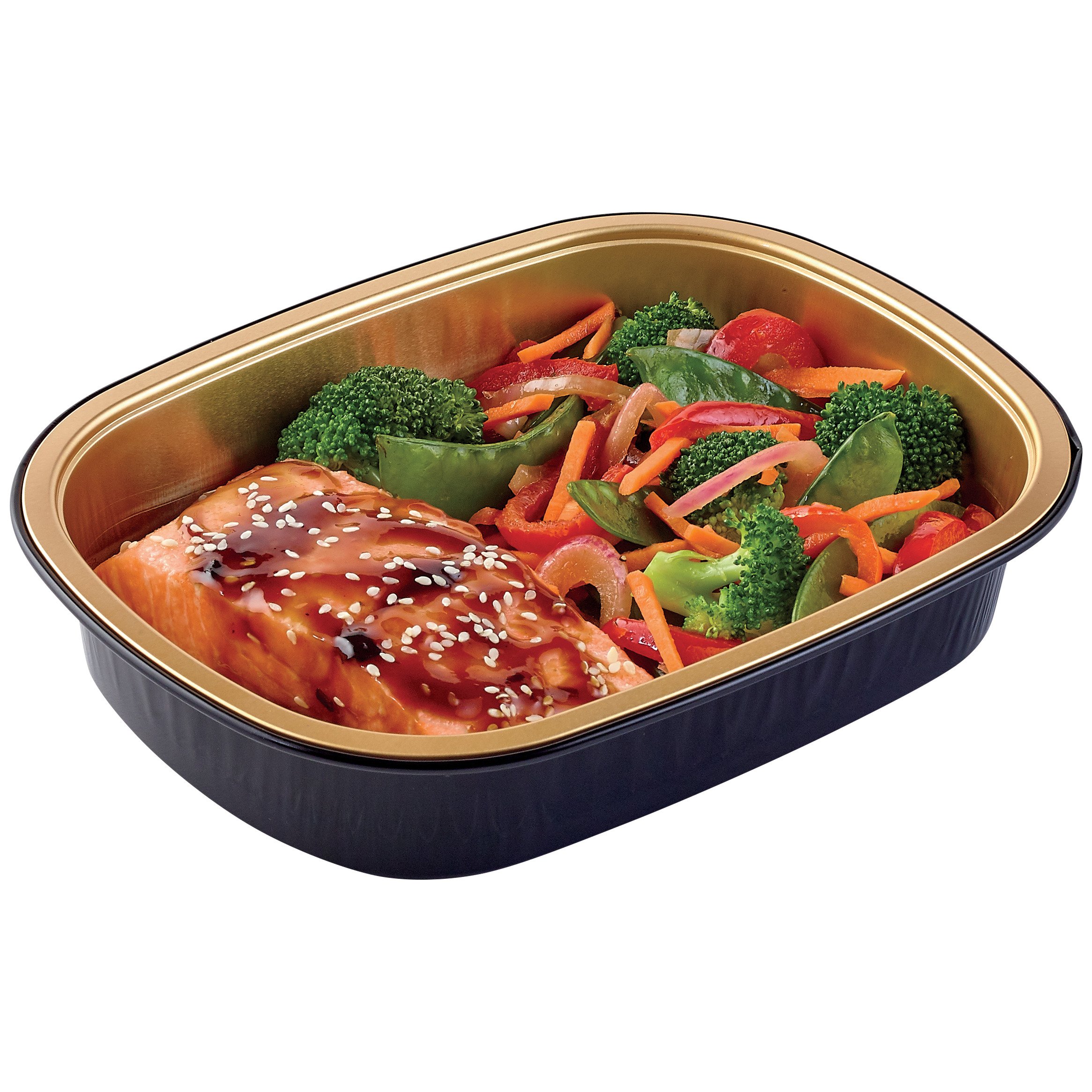 Meal Simple By H-E-B Teriyaki Salmon & Stir Fry Vegetables - Shop ...