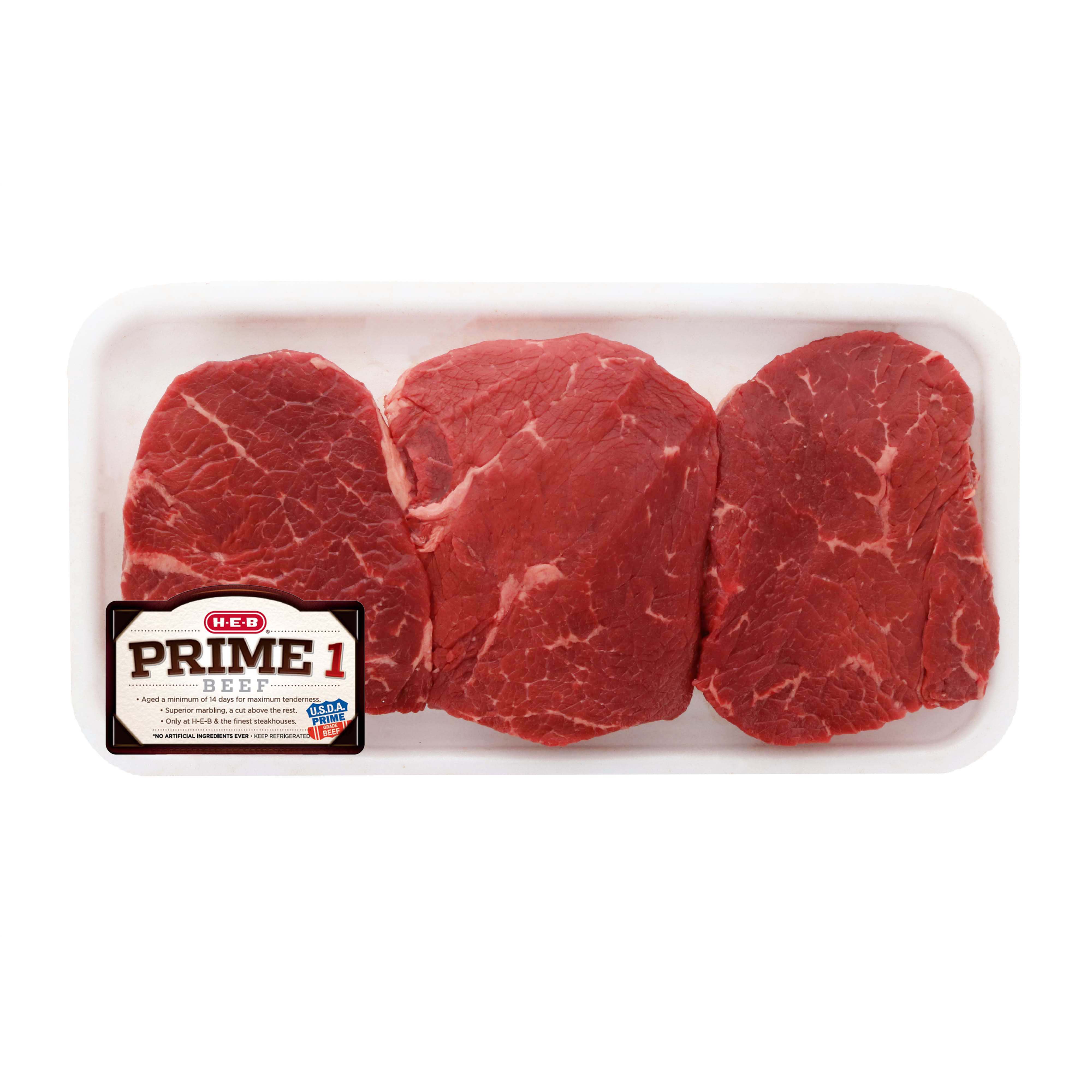 H-E-B Prime 1 Beef Center Cut Sirloin Portion Thick, USDA Prime - Shop ...