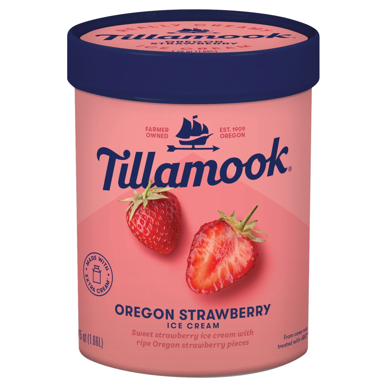 Tillamook Oregon Strawberry Ice Cream Shop Ice Cream at HEB
