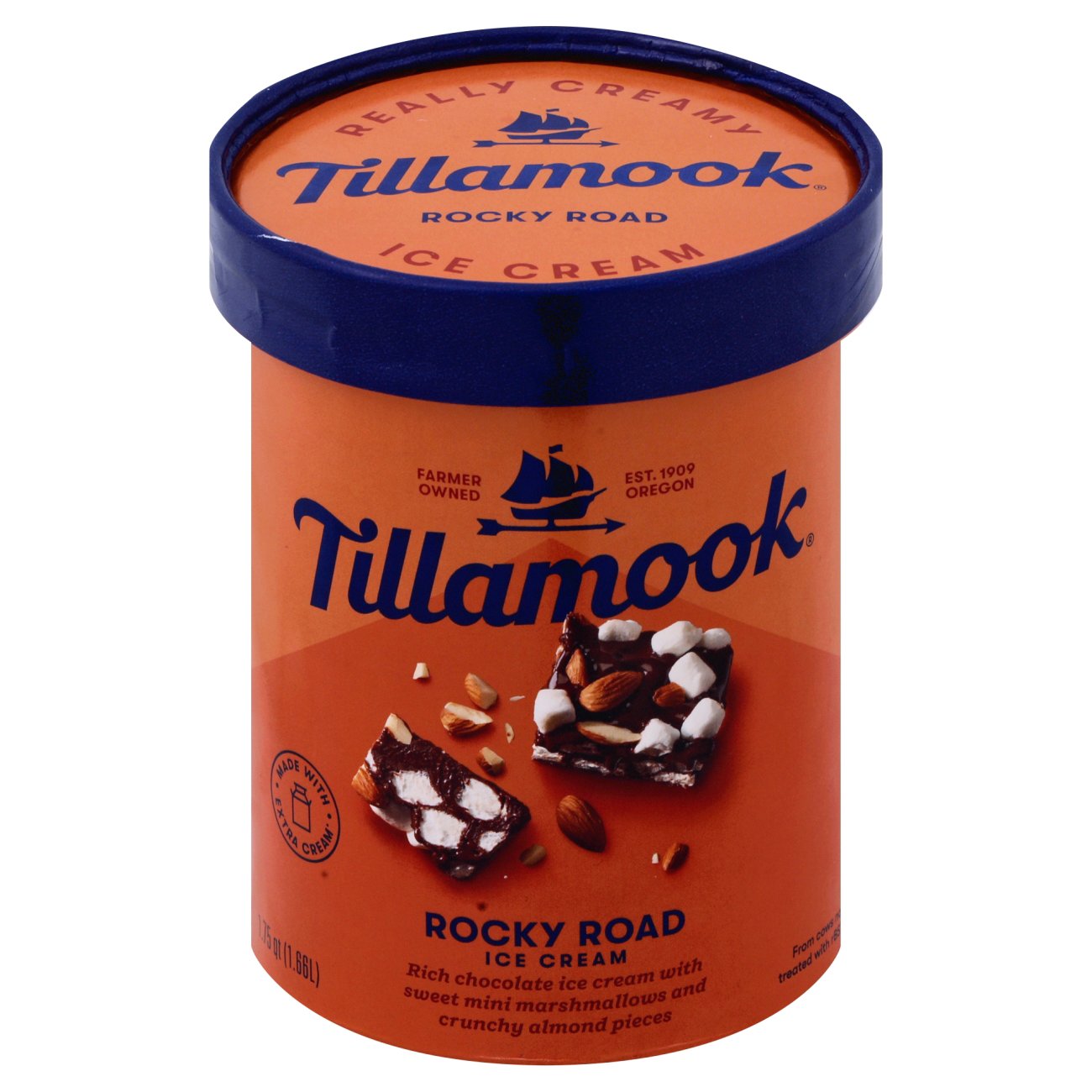 Tillamook Rocky Road Ice Cream - Shop Ice Cream At H-E-B