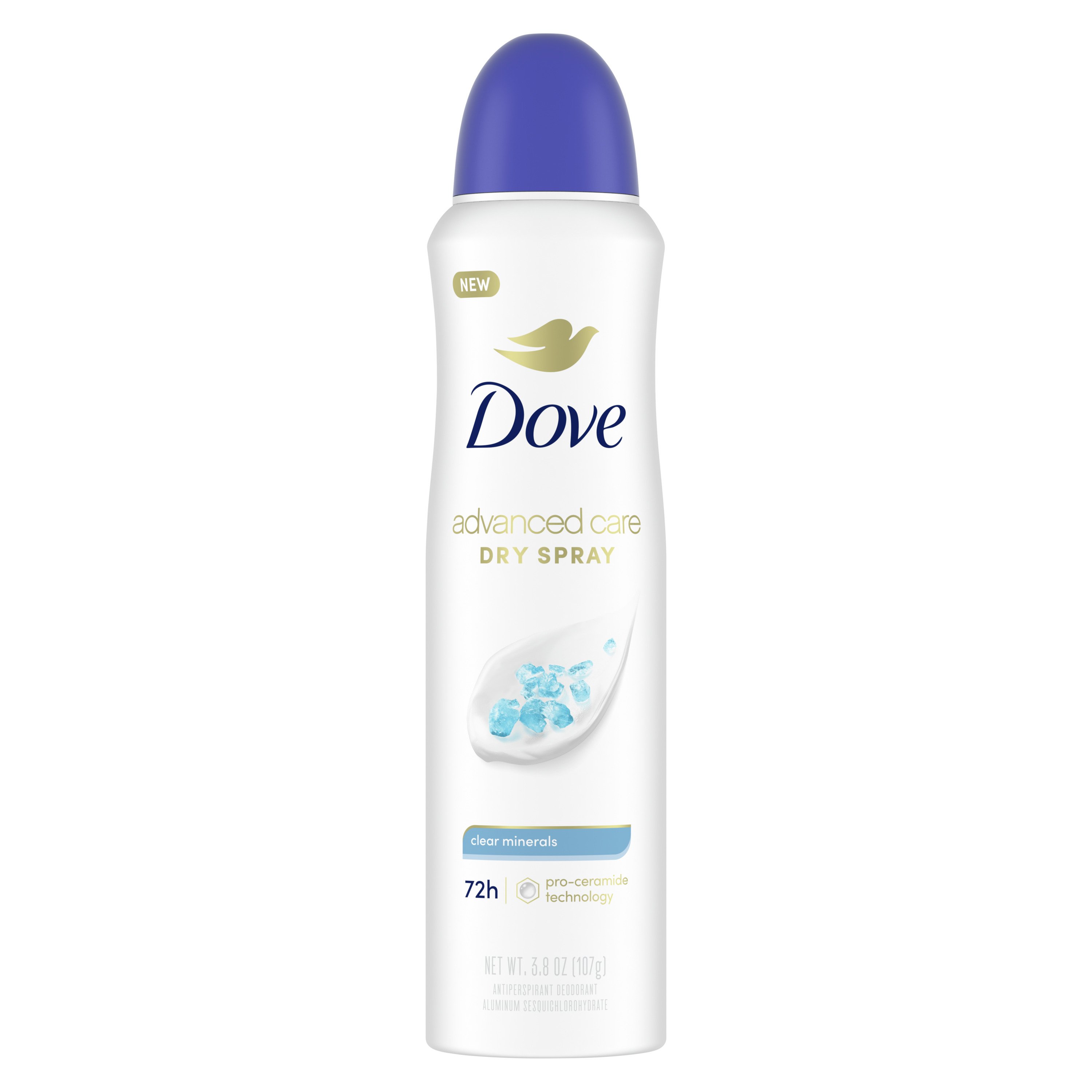 Dove Advanced Care Dry Spray Antiperspirant Deodorant - Clear Minerals ...