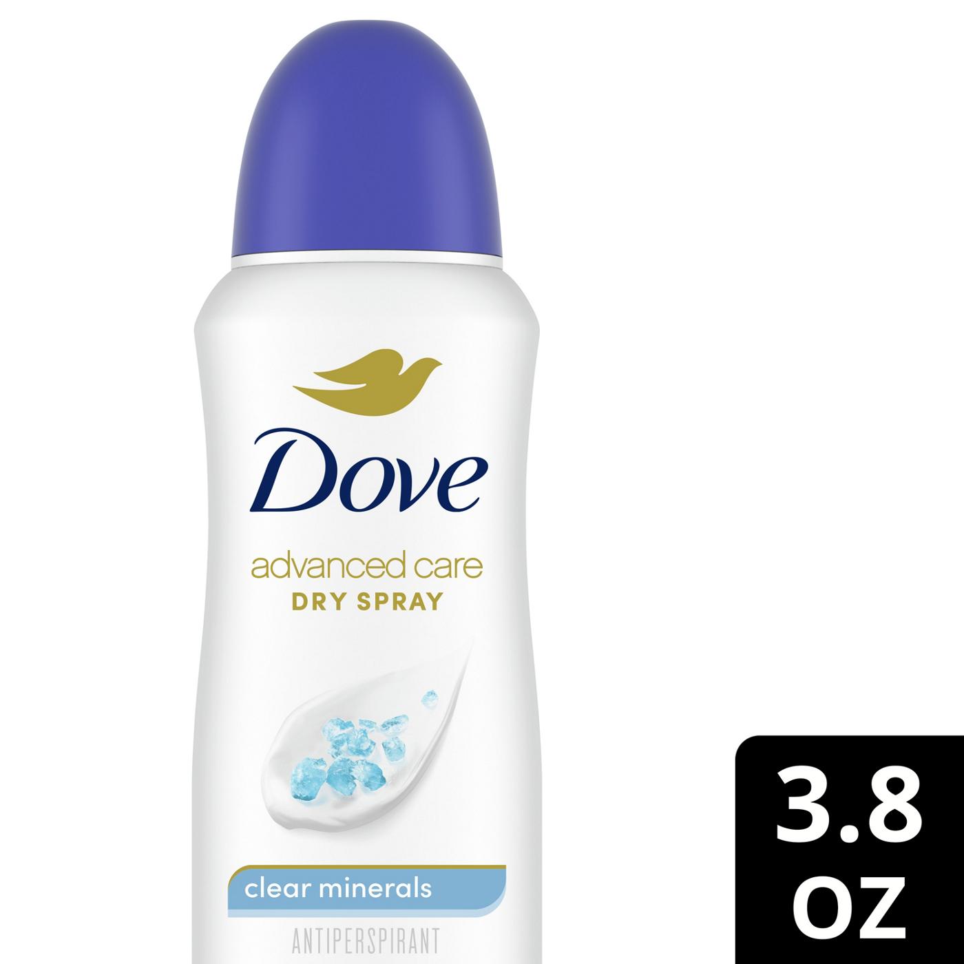 Dove Advanced Care Dry Spray Antiperspirant Deodorant - Clear Minerals; image 3 of 6