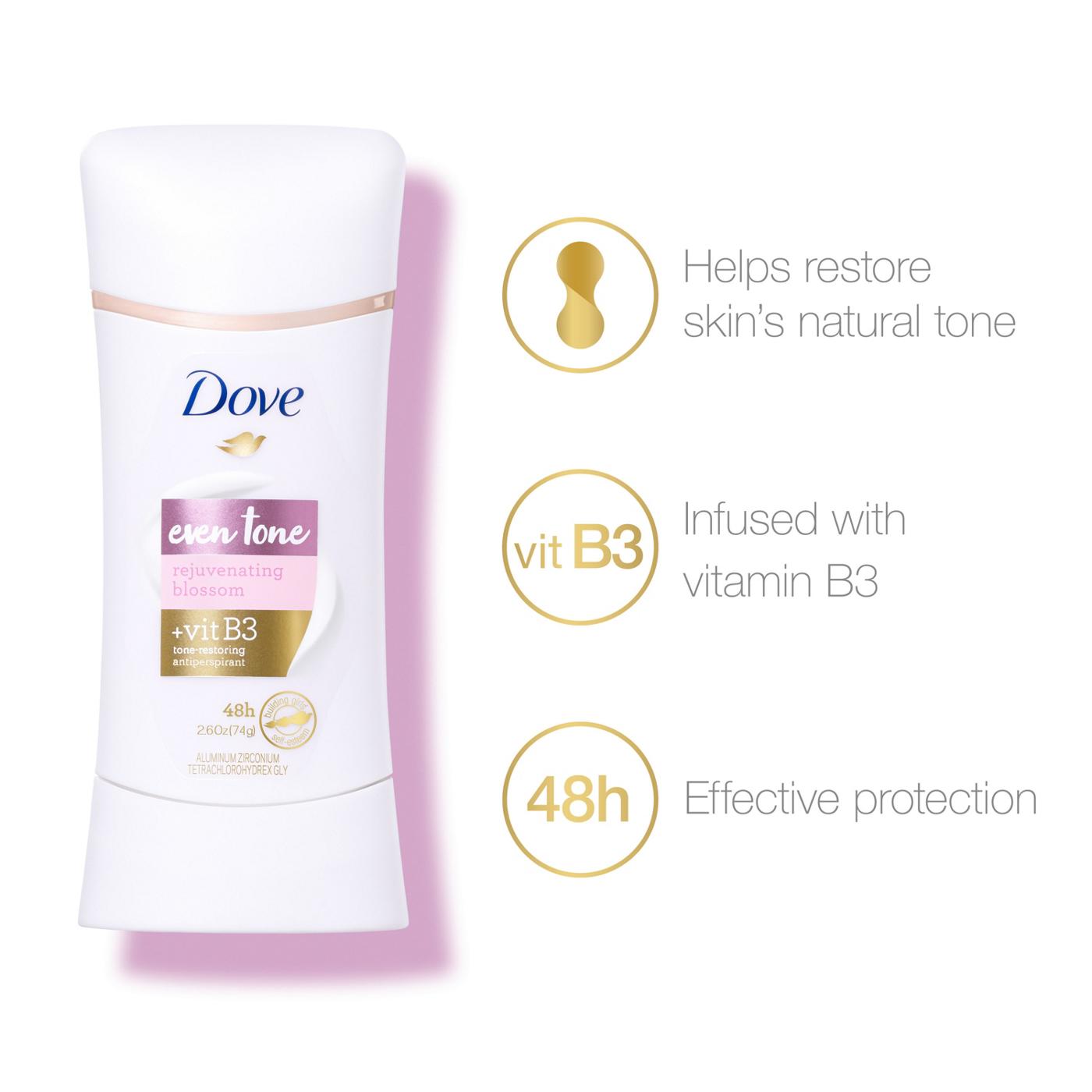 Dove Even Tone Antiperspirant Rejuvenating Blossom; image 4 of 7