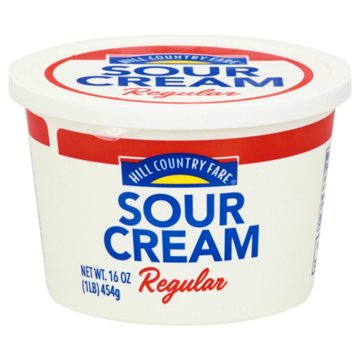 Hill Country Fare Regular Sour Cream, 16 oz
