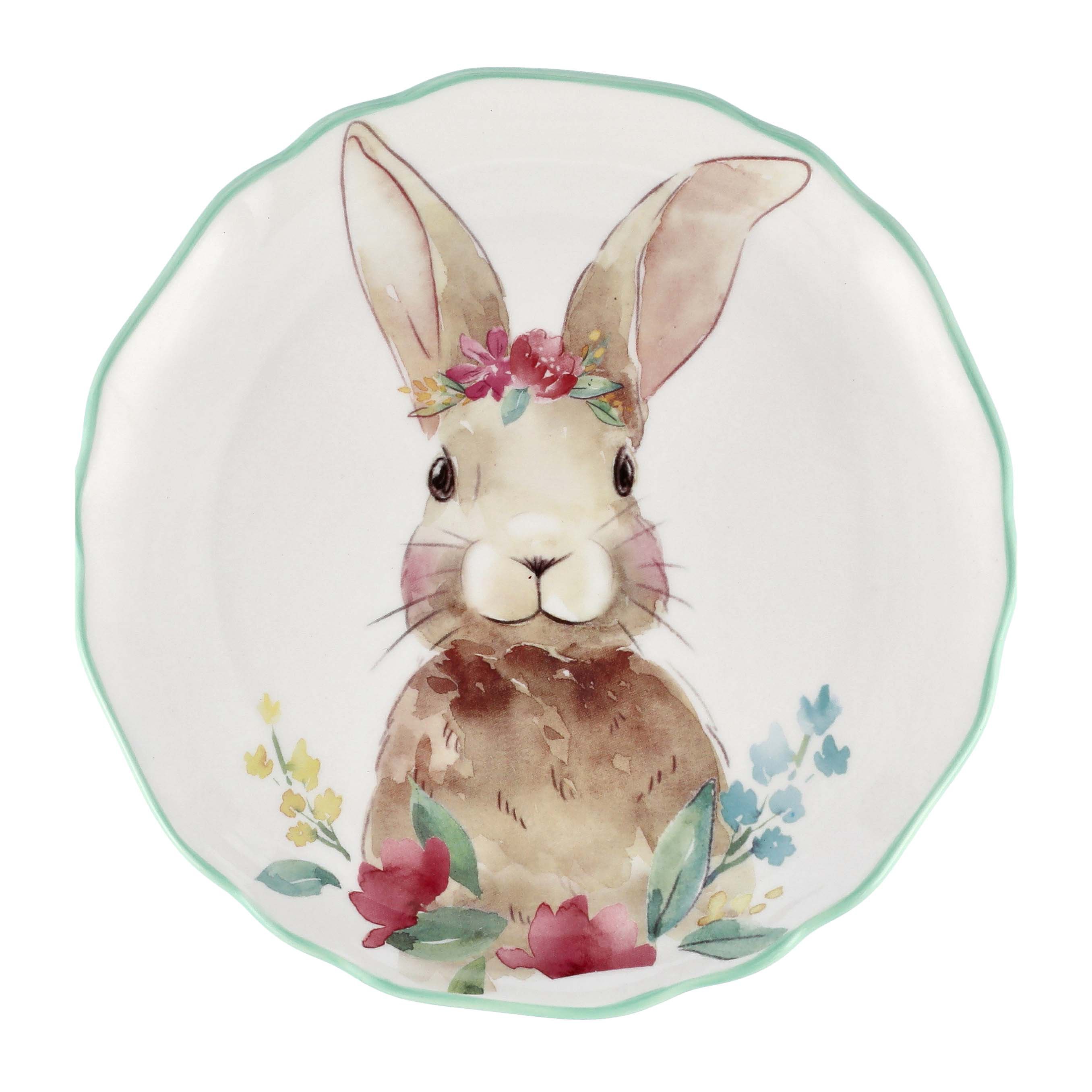 Destination Holiday Easter Bunny Melamine Round Plate Shop Dishes at