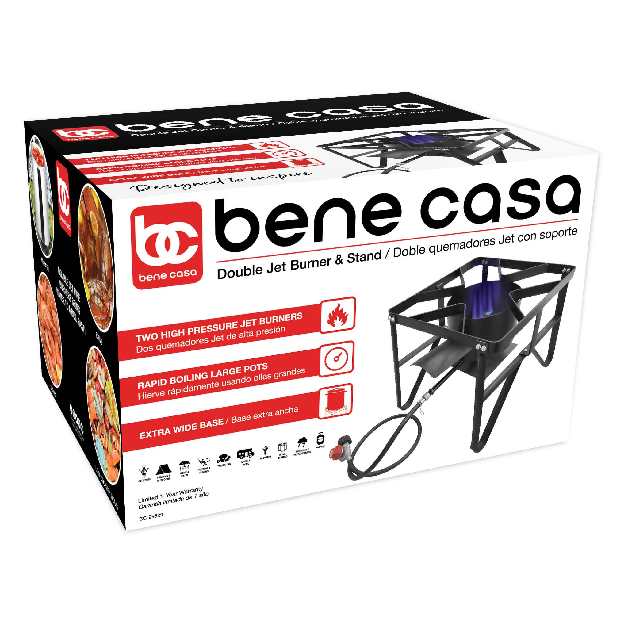 Bene Casa Double Jet Burner & Stand Shop Grill Accessories at HEB