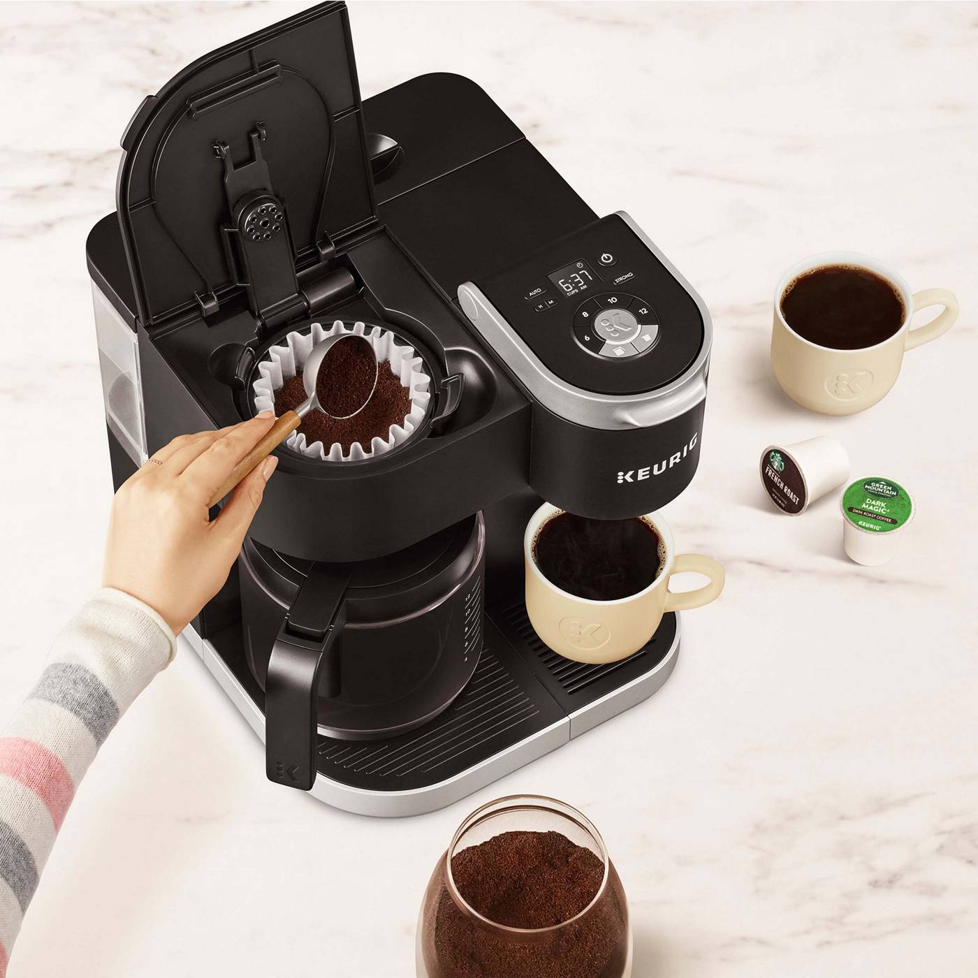Keurig K-Duo Black Single Serve & Carafe Coffee Maker; image 4 of 7