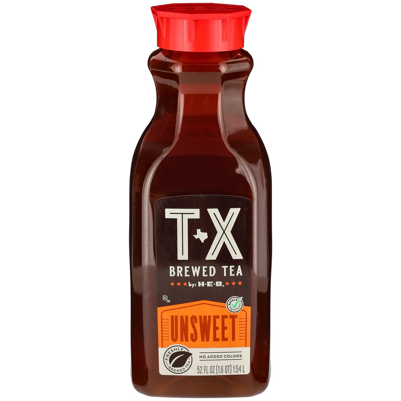 H-E-B TX Brewed Unsweet Iced Tea; image 1 of 4