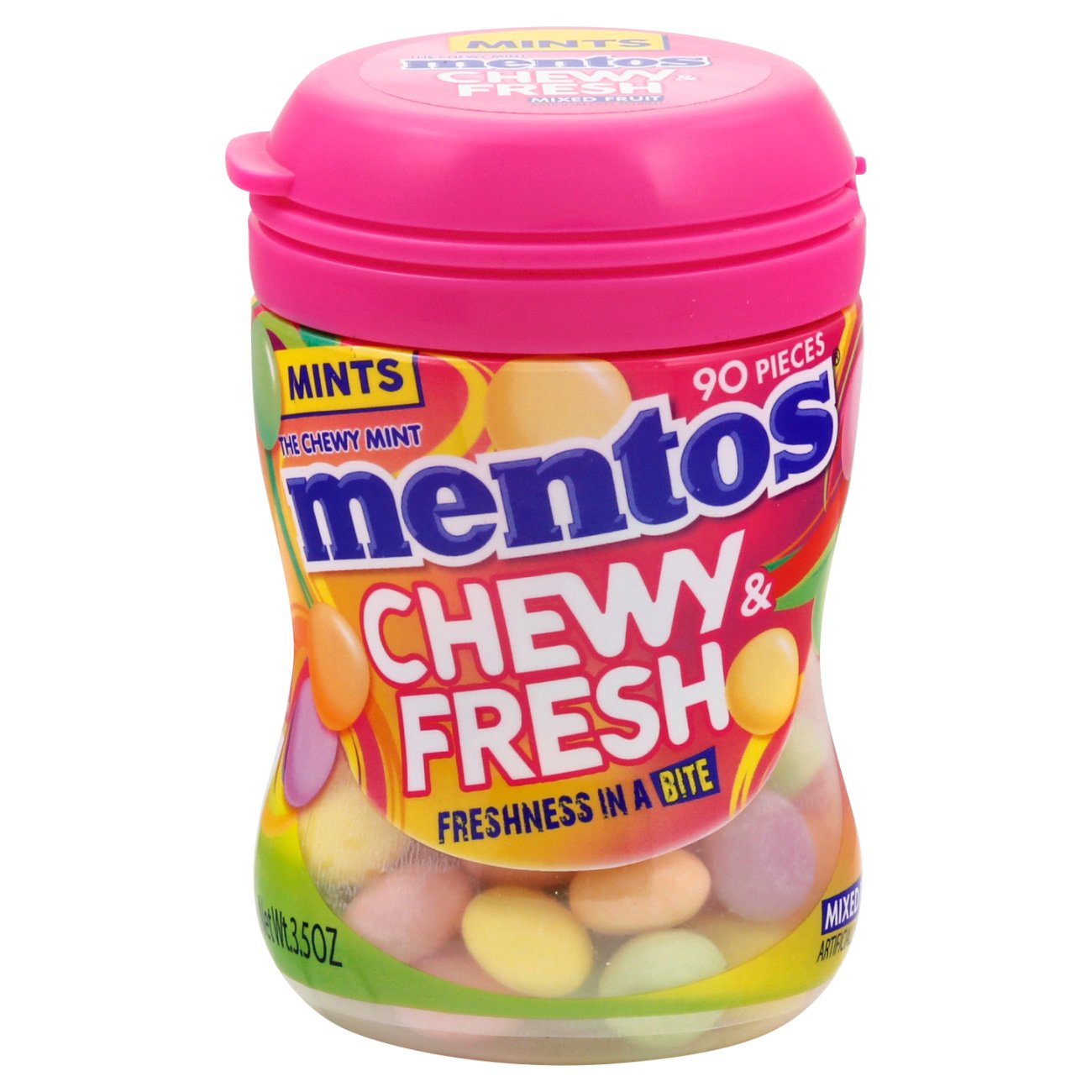 Mentos Chewy & Fresh Mixed Fruit Chews Shop Gum & Mints at HEB