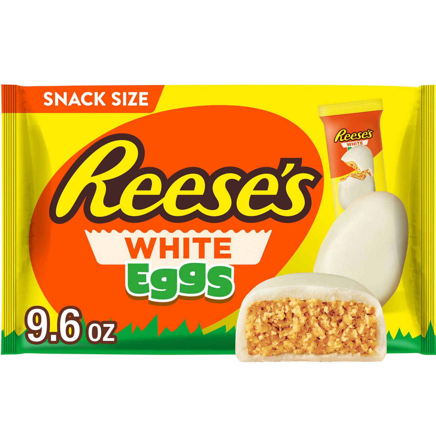 Reese's White Creme Peanut Butter Eggs Snack Size Easter Candy Shop
