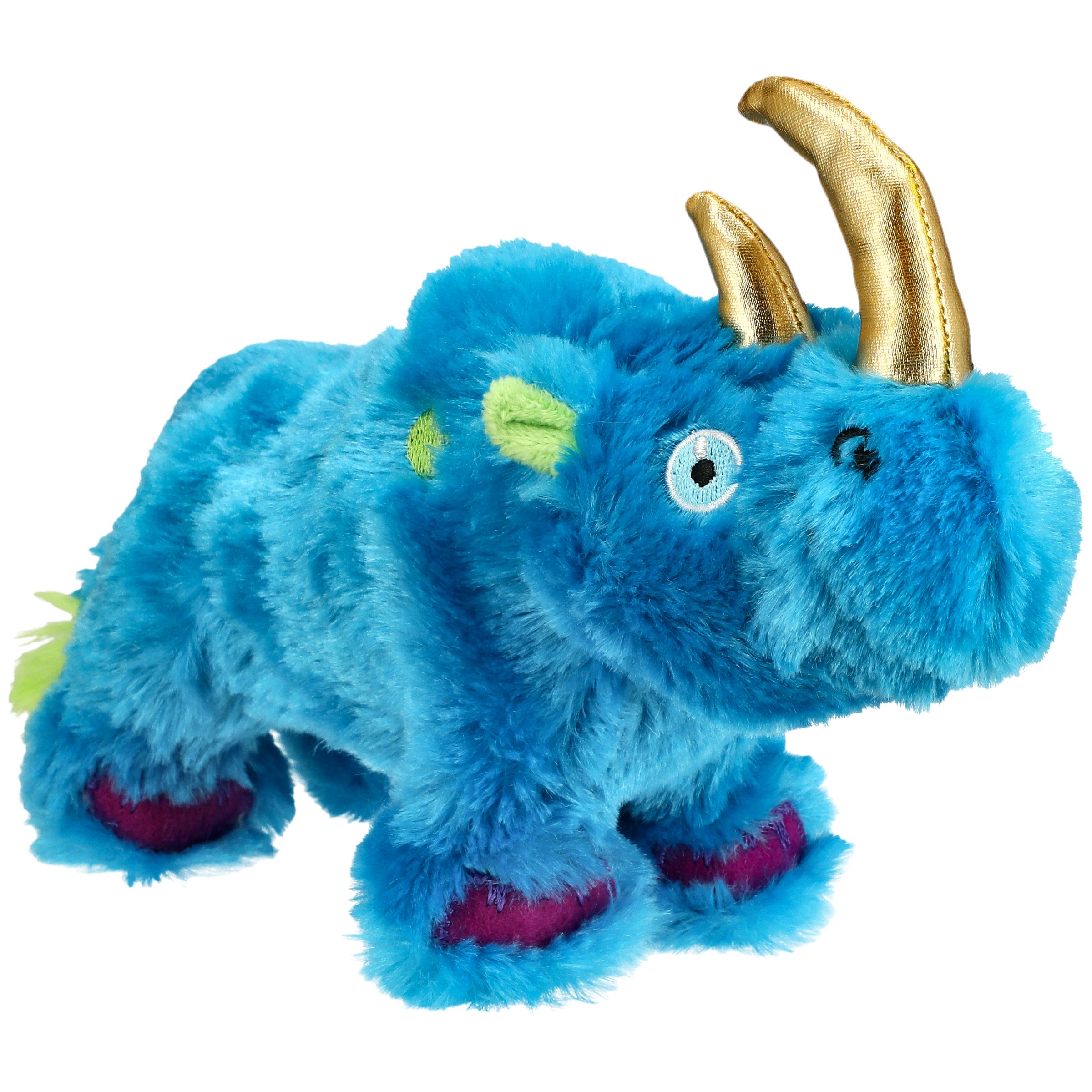 blue stuffed dog