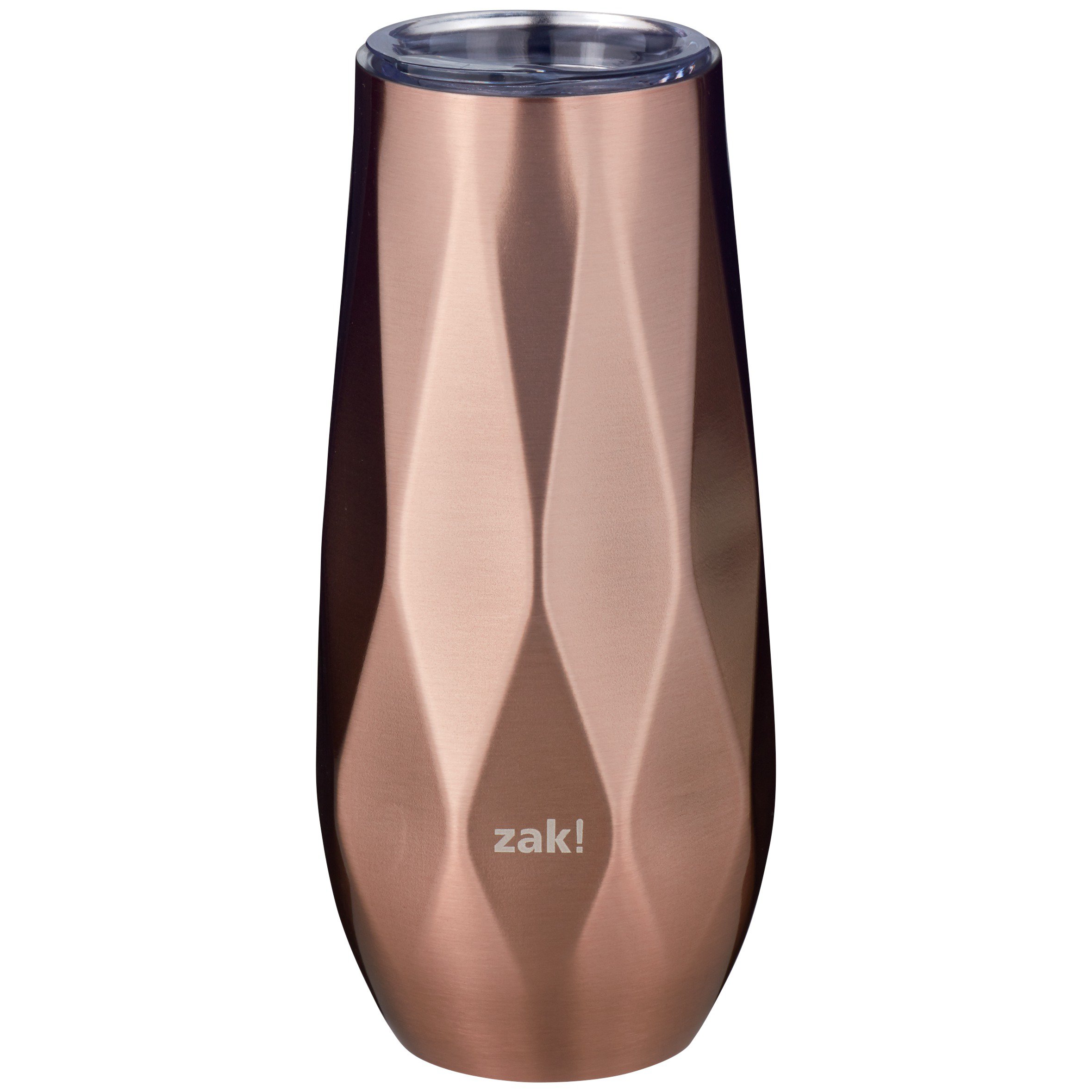 Zak Designs Fractal Stainless Steel Flute Rose Gold Tumbler Shop Cups