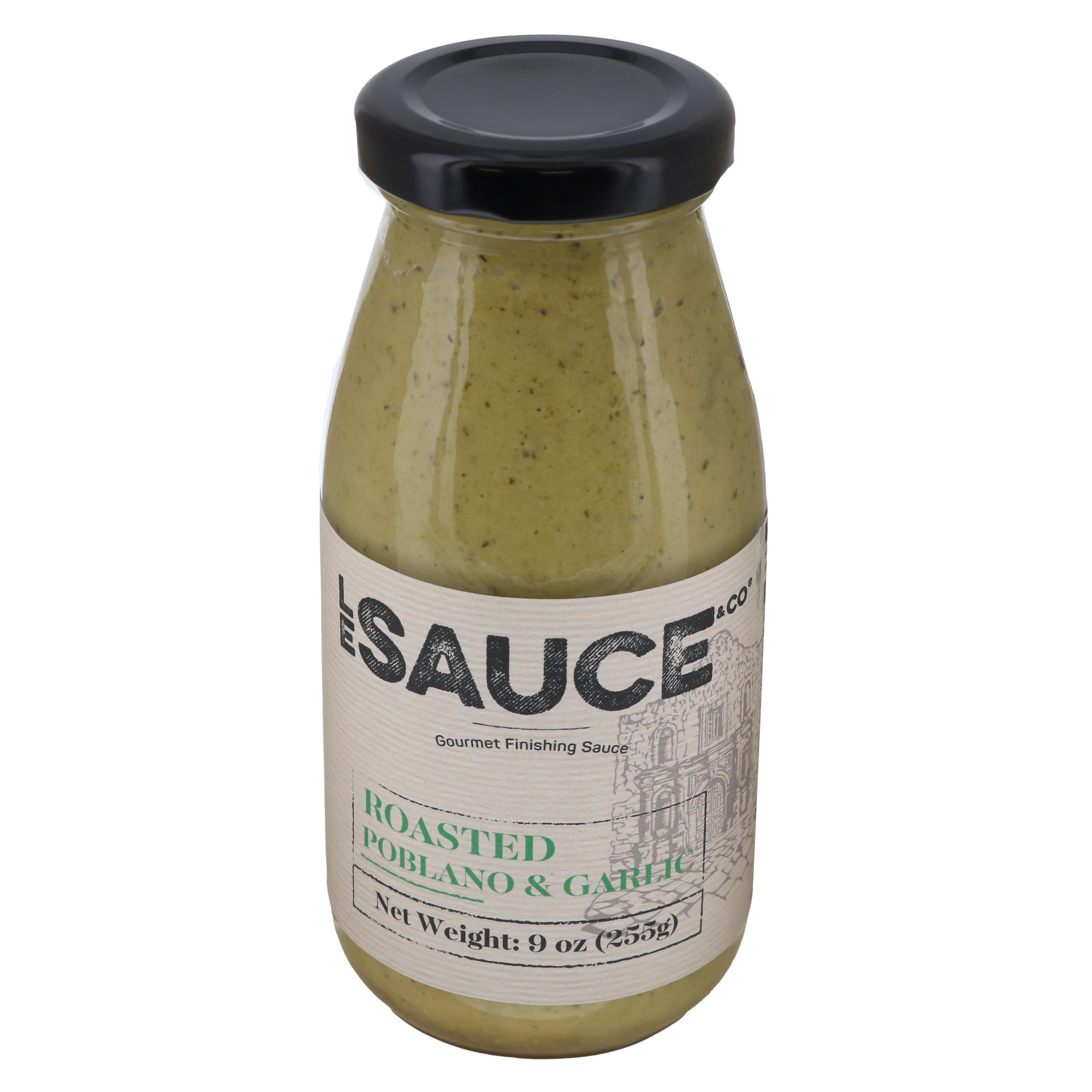 Le Sauce & Co. Roasted Poblano & Garlic Gourmet Sauce Shop Specialty