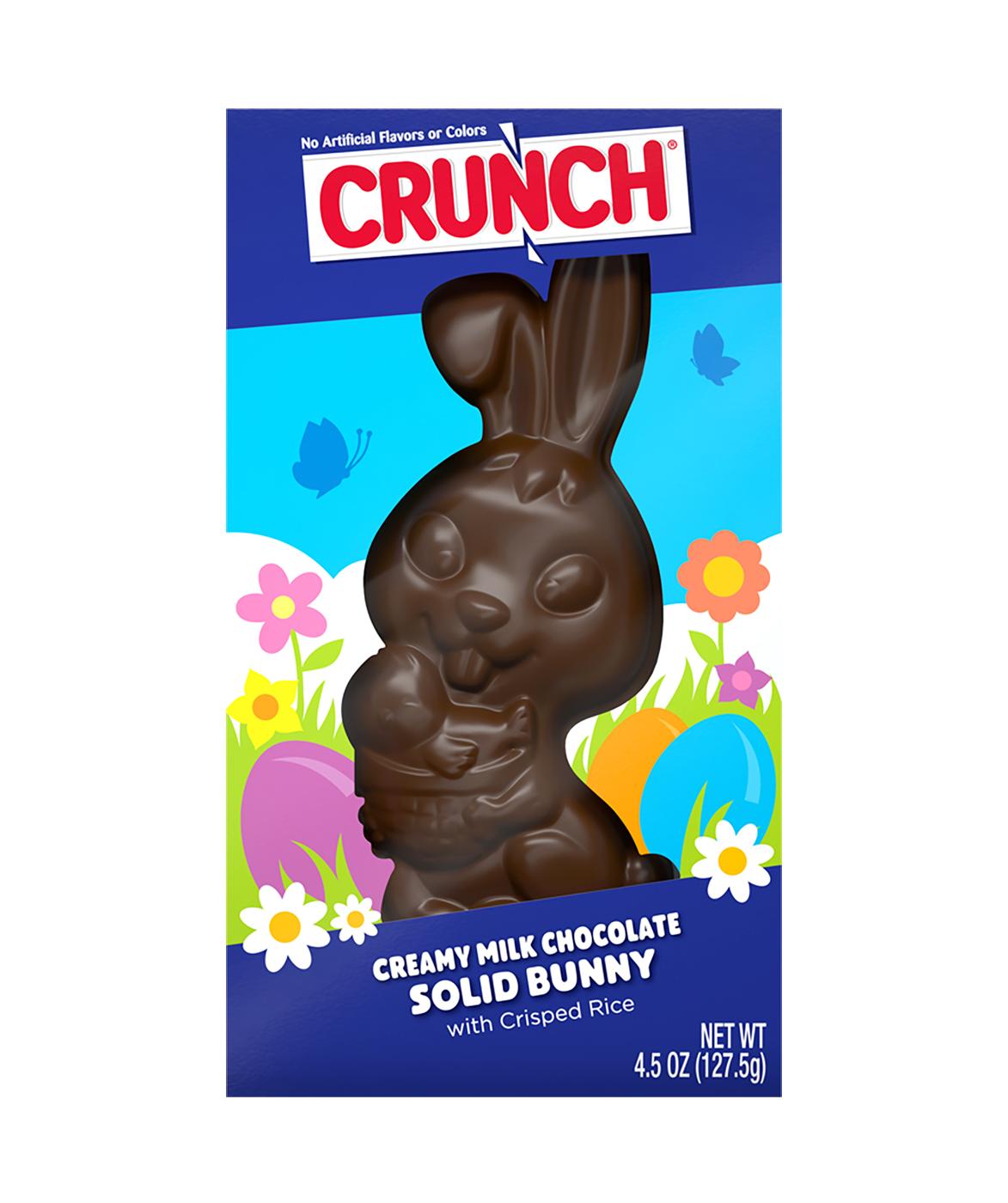 Crunch Solid Milk Chocolate Easter Bunny; image 1 of 2