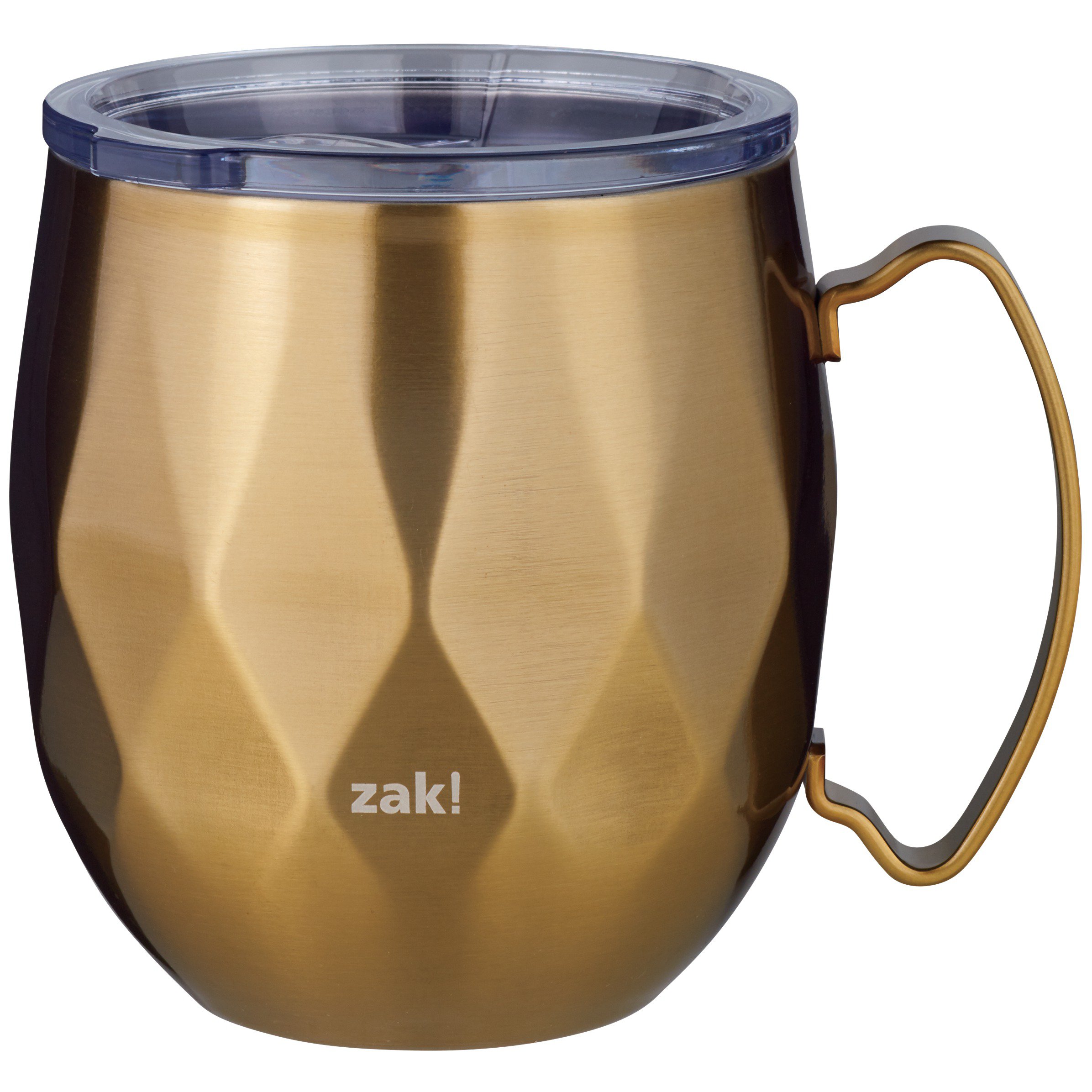 Zak Designs 19 oz Fractal Mule Mug Stainless Steel Vacuum Insulated with Lid for Cold Hot Drinks Outdoor Indoor, Size: 19 fl oz, Red