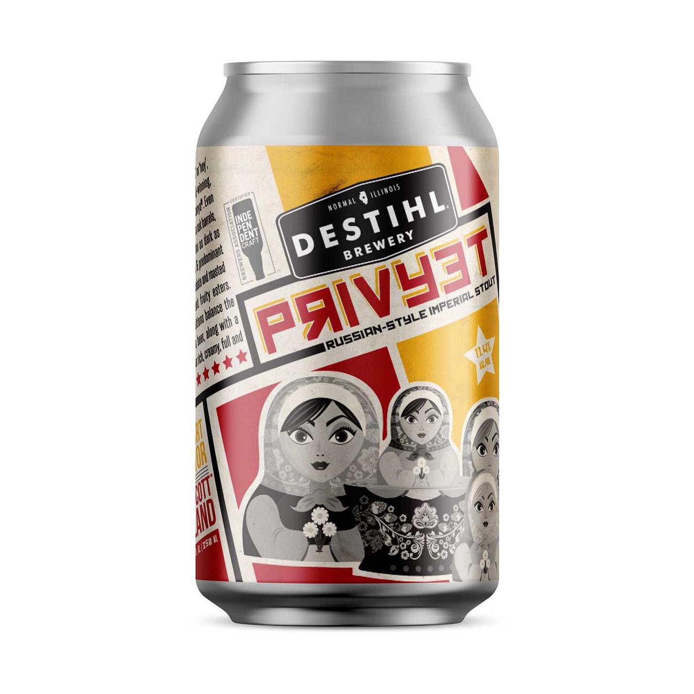 Destihl Privyet Russian-style Imperial Stout 12 oz Cans; image 2 of 2