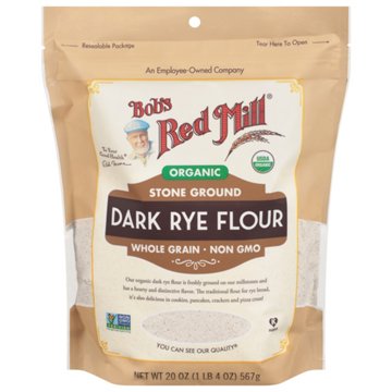 Bob's Red Mill Organic Stone Ground Dark Rye Flour, 1.25 lb