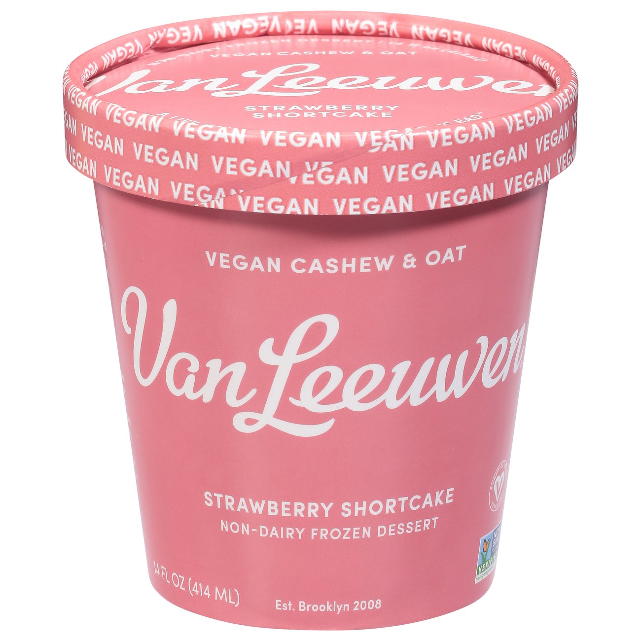 Van Leeuwen Strawberry Shortcake NonDairy Frozen Dessert Shop Ice