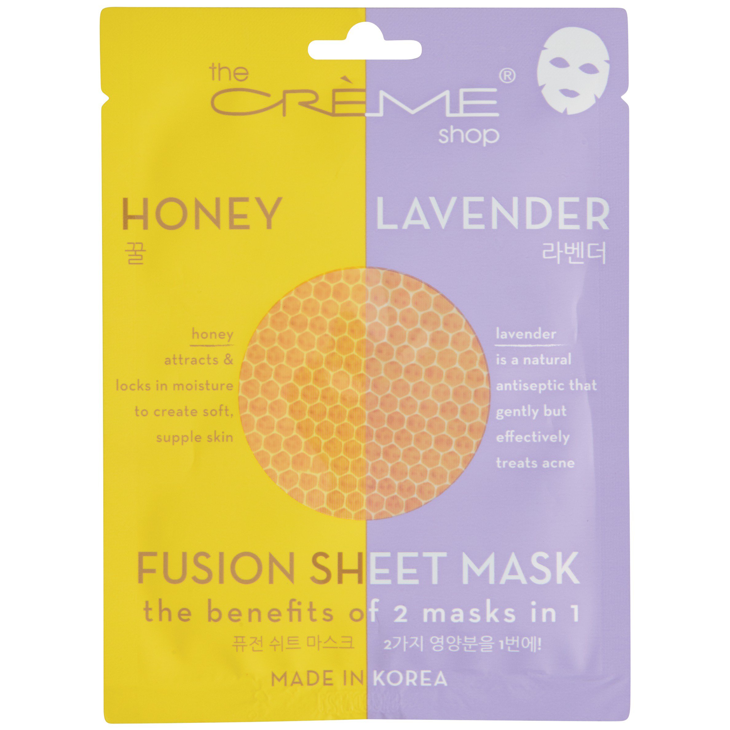 The Creme Shop Honey Lavender Fusion Sheet Mask Shop Facial Masks
