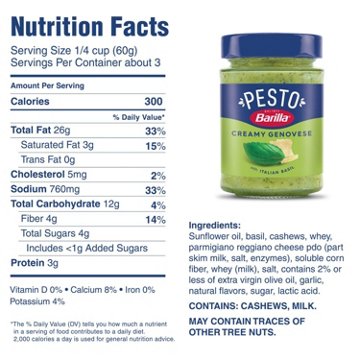 Barilla Creamy Genovese Pesto Sauce & Spread
