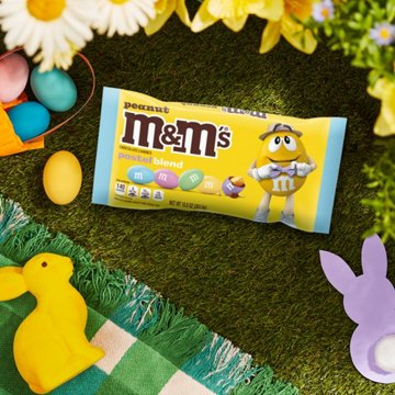 M&M'S Peanut Milk Chocolate Pastel Blend Easter Candy