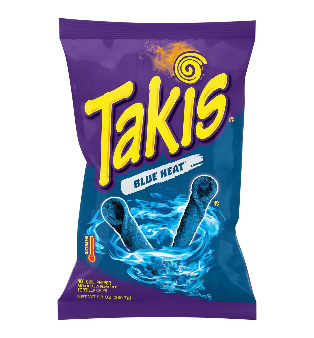 Takis Blue Heat Sharing Size Bag - Hot Chili Pepper Rolled Tortilla Chips; image 1 of 4