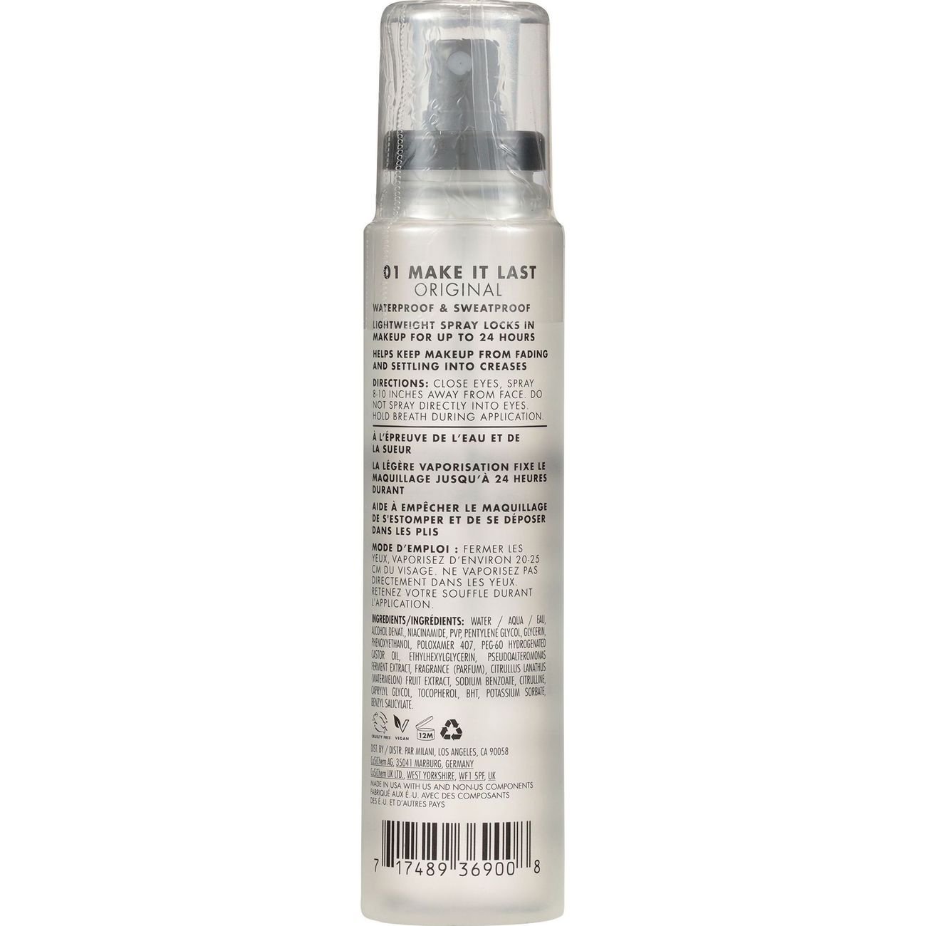 Milani Make It Last Original - Natural Finish Setting Spray Jumbo