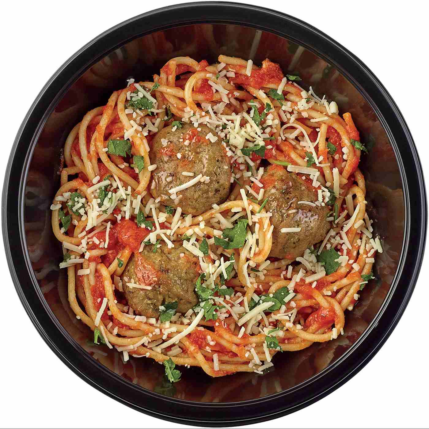 Meal Simple by H-E-B Spaghetti with Beef & Pork Meatballs Bowl; image 1 of 4