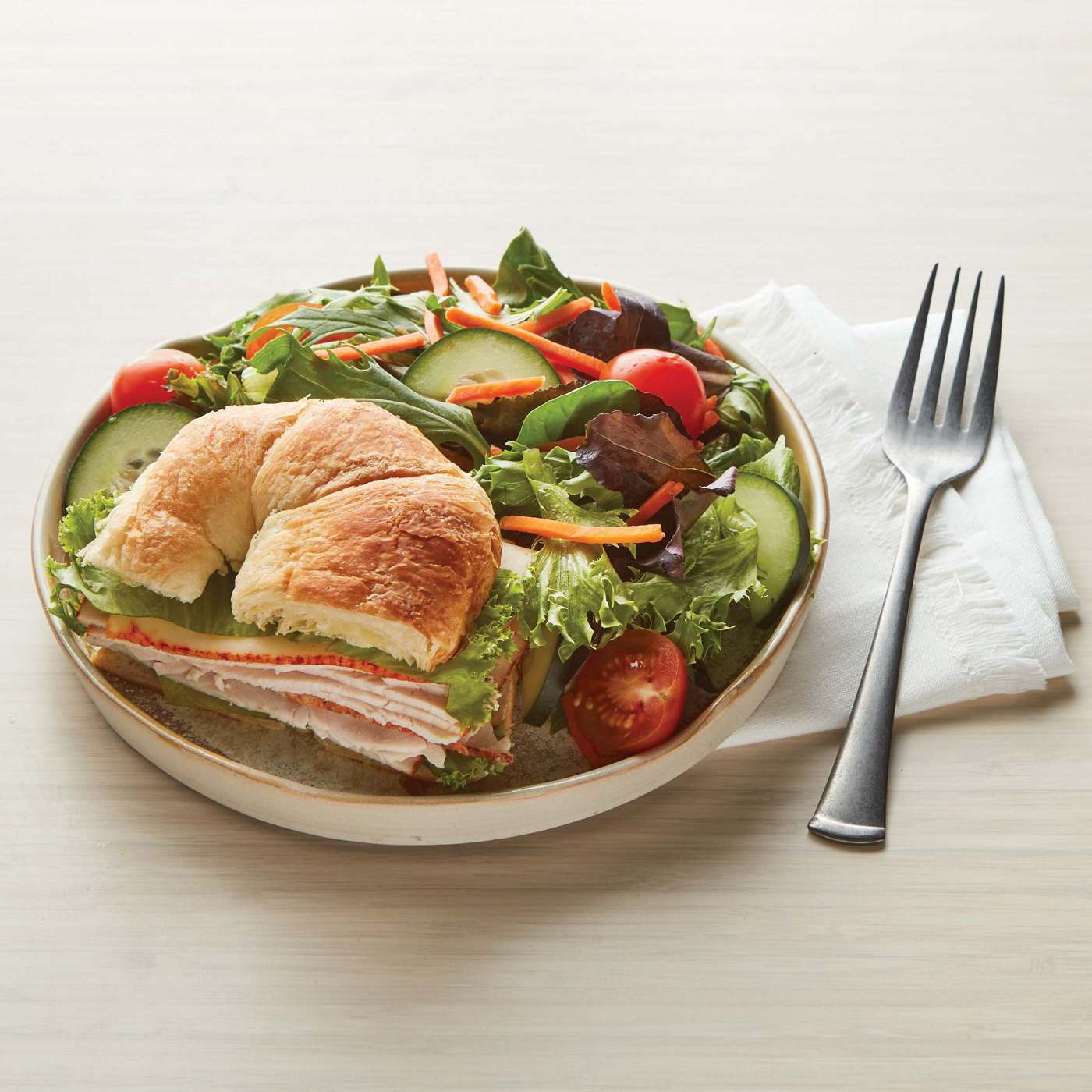 Meal Simple by HEB Oven Roasted Turkey & Muenster Cheese Croissant