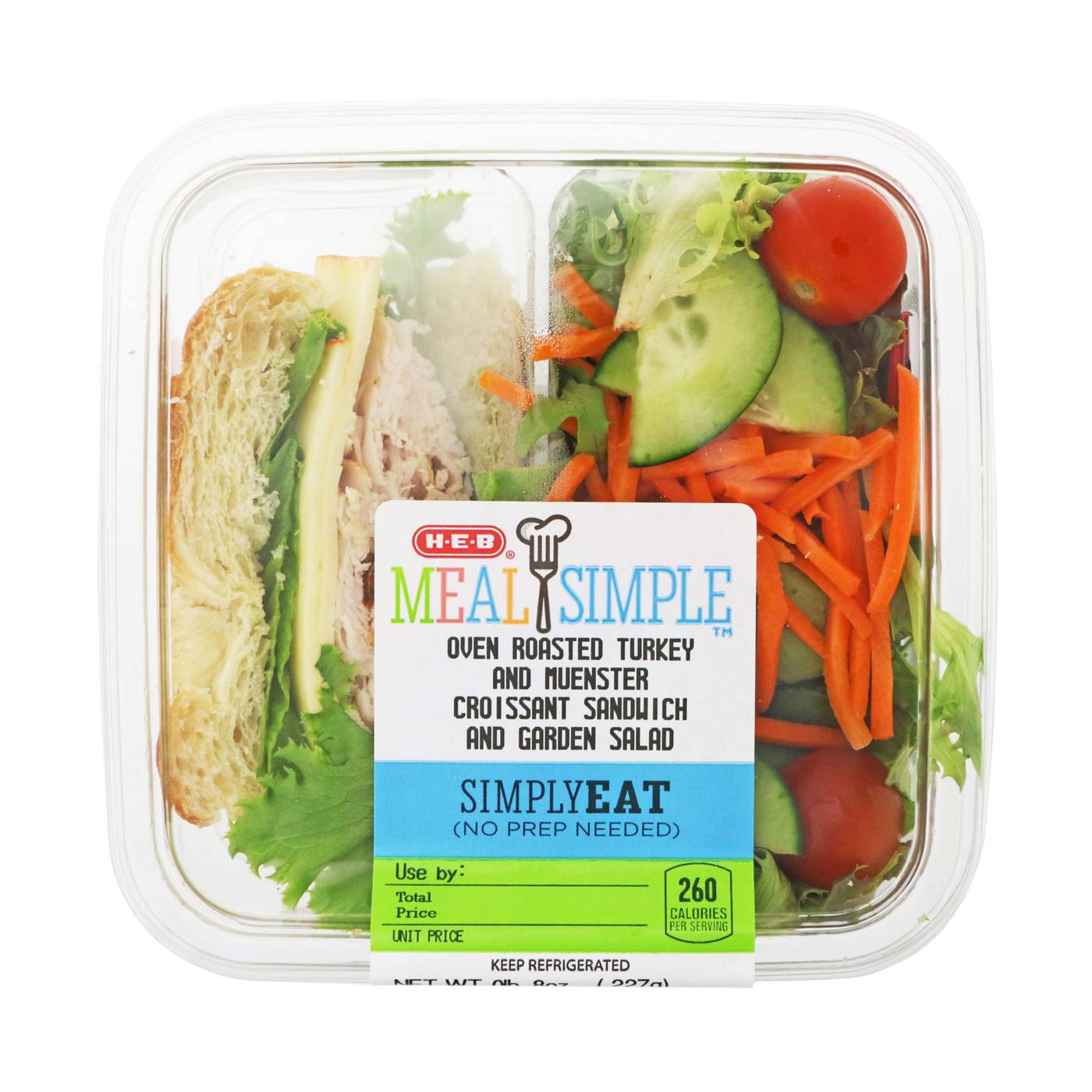 H-E-B Deli Boxed Lunch – Uncured Ham & Swiss Croissant Sandwich