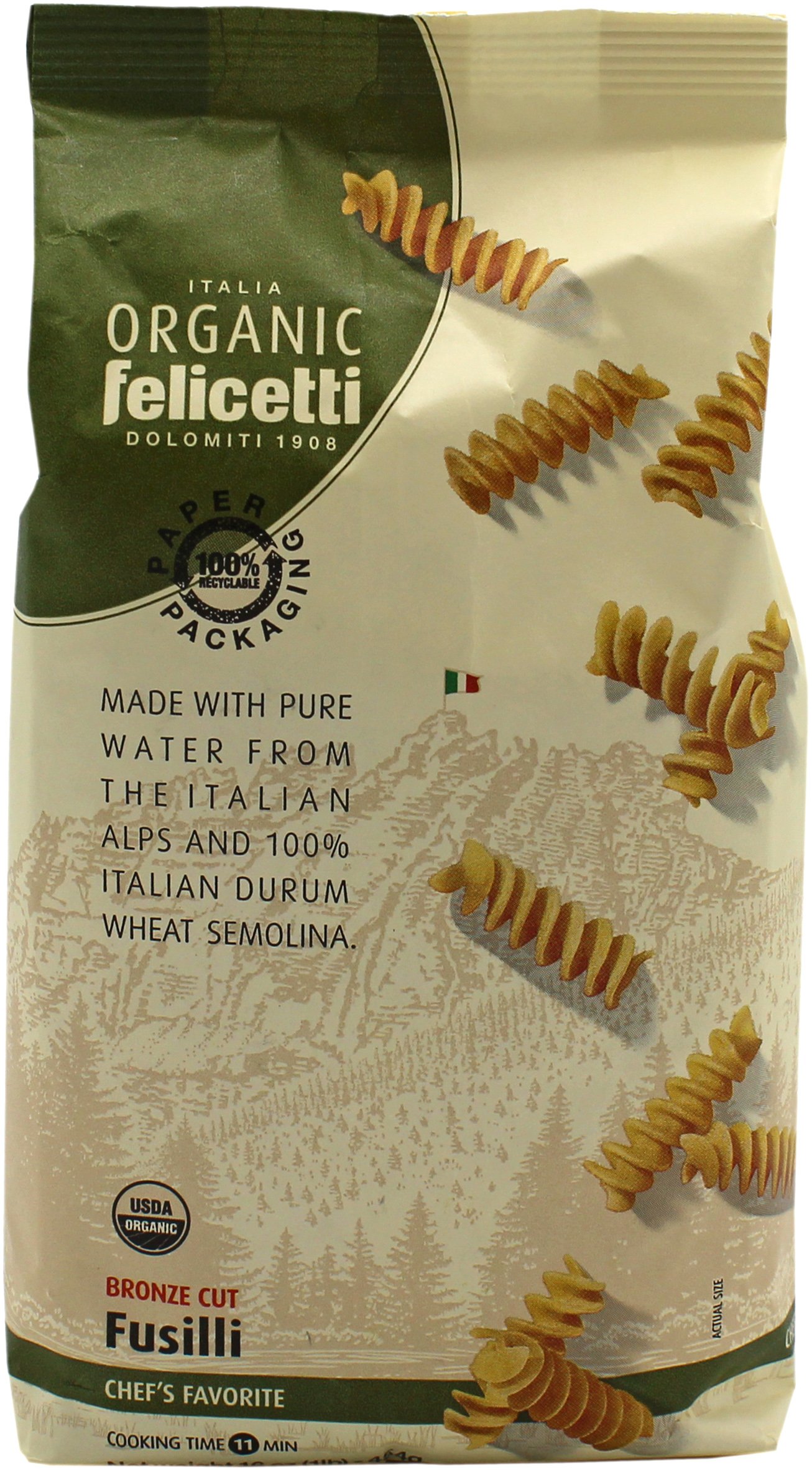 Felicetti Organic Bronze Cut Fusilli, 1 lb | Central Market - Really ...