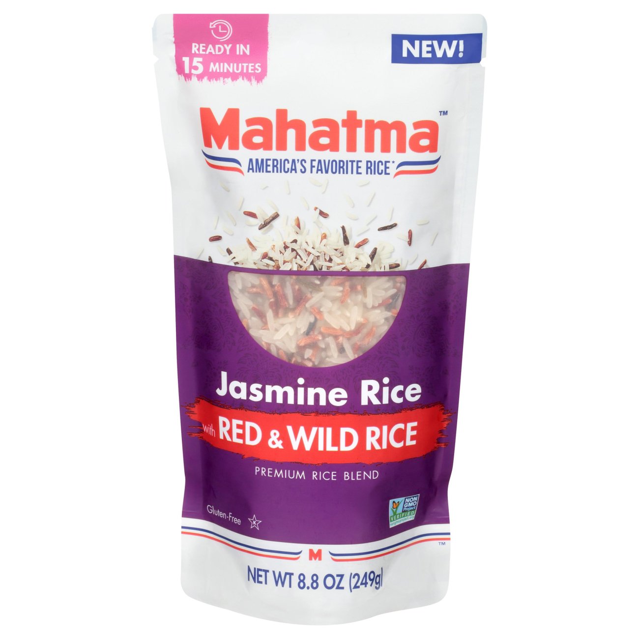 Mahatma Red & Wild Rice Jasmine Rice Shop Rice & Grains at HEB