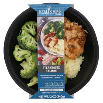 Meal Simple by H-E-B Steakhouse Salmon Bowl, 11 oz